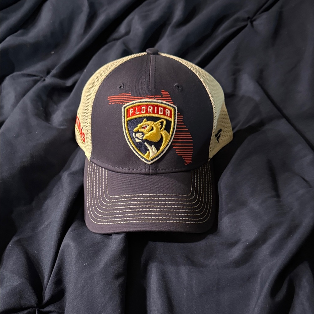 **Brand New, Never Worn**  Florida Panthers Navy and Tan Cap